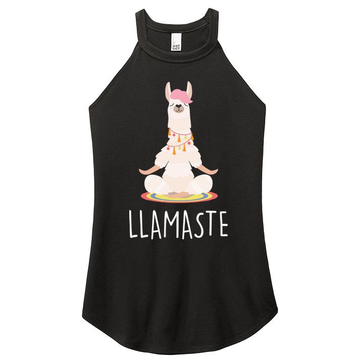 Llamaste Funny Lama Women's Perfect Tri Rocker Tank
