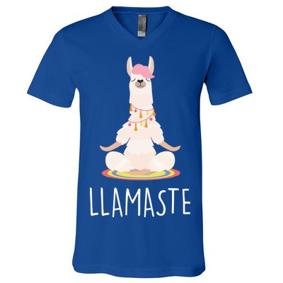 Llamaste Funny Lama V-Neck T-Shirt