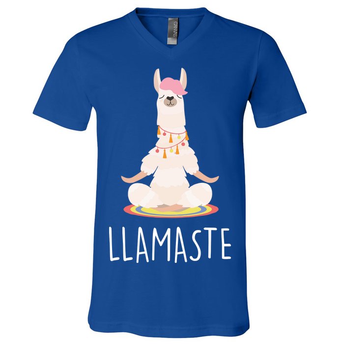 Llamaste Funny Lama V-Neck T-Shirt