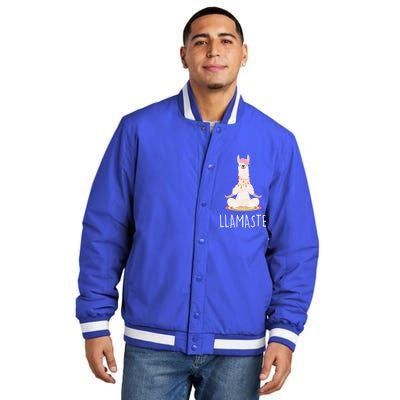 Llamaste Funny Lama Insulated Varsity Jacket