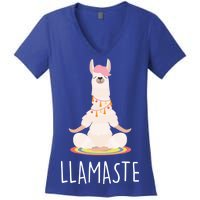 Llamaste Funny Lama Women's V-Neck T-Shirt