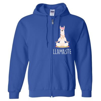 Llamaste Funny Lama Full Zip Hoodie