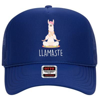 Llamaste Funny Lama High Crown Mesh Back Trucker Hat