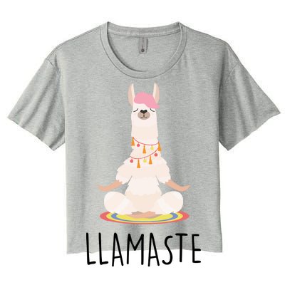 Llamaste Funny Lama Women's Crop Top Tee