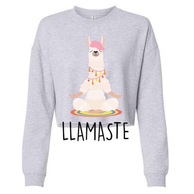 Llamaste Funny Lama Cropped Pullover Crew