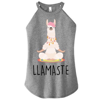 Llamaste Funny Lama Women’s Perfect Tri Rocker Tank