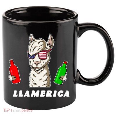 Llamerica Funny USA 11oz C Handle Ceramic Mug