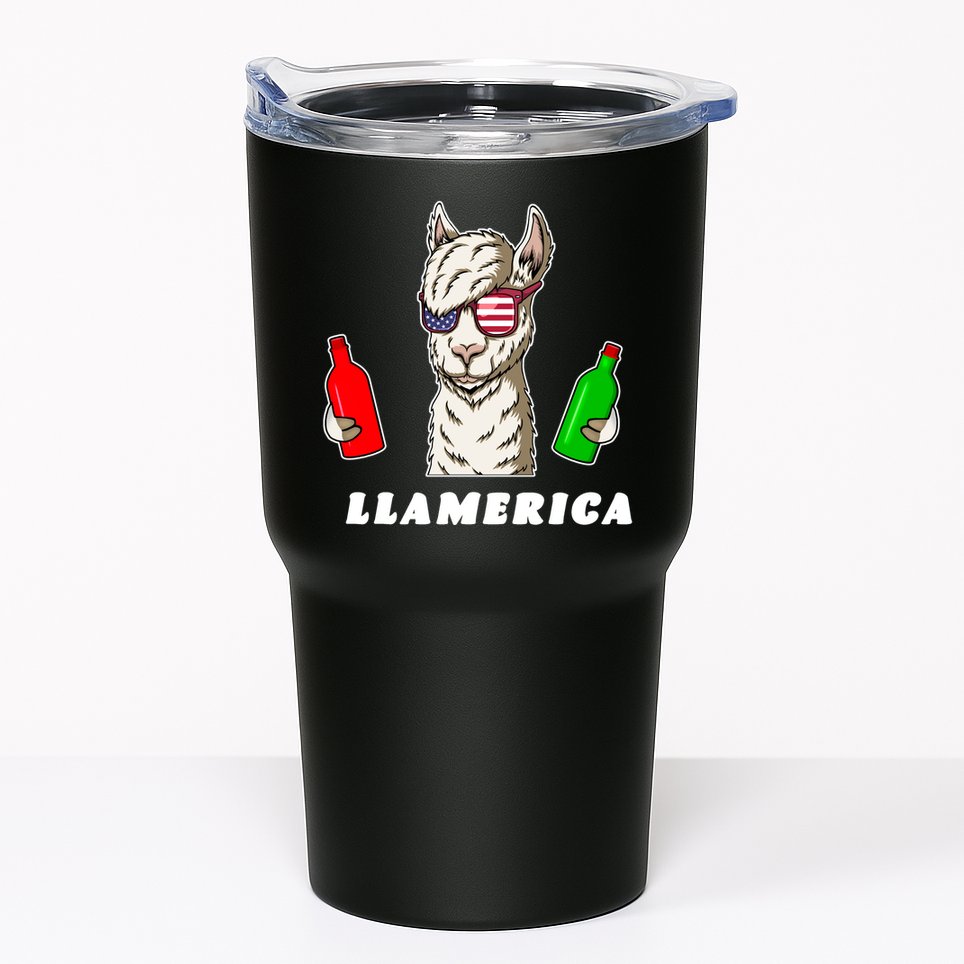 Llamerica Funny USA Tumbler