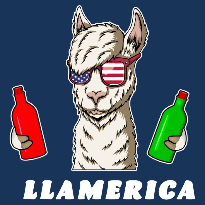 Llamerica Funny USA Tall T-Shirt