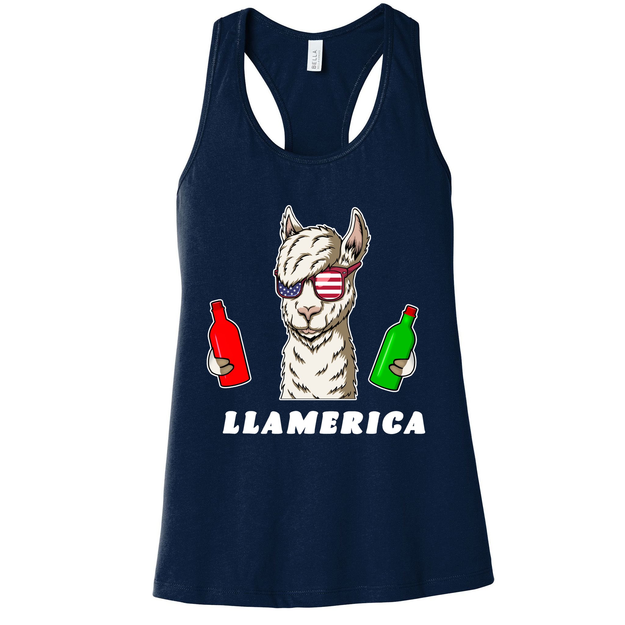 Llamerica Funny USA Womens Tank Top