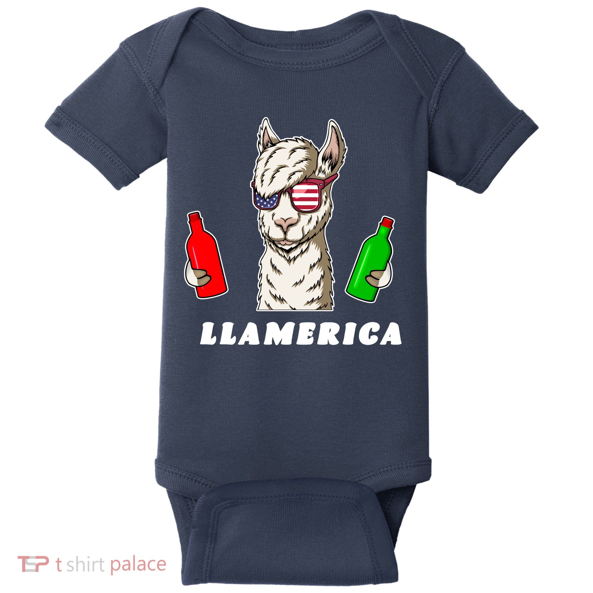 Llamerica Funny USA Baby Bodysuit