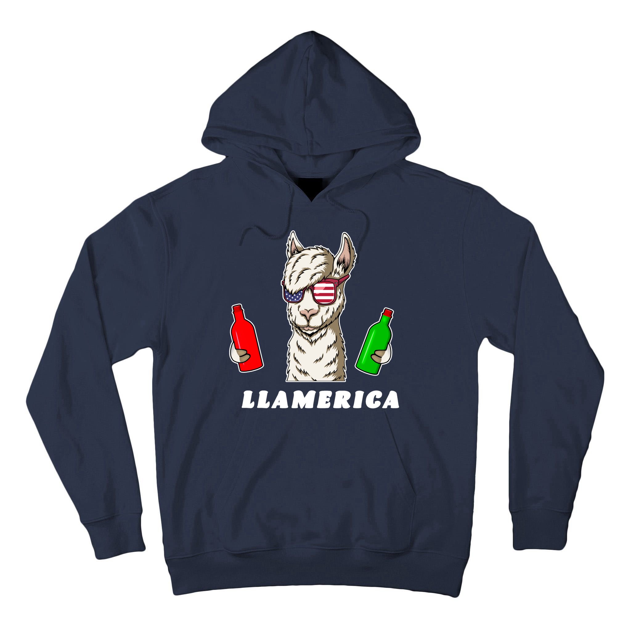 Llamerica Funny USA Tall Hoodie