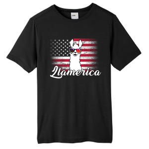 Llamerica Merica Flag Tall Fusion ChromaSoft Performance T-Shirt