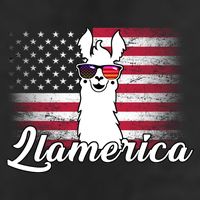 Llamerica Merica Flag 11oz C Handle Ceramic Mug