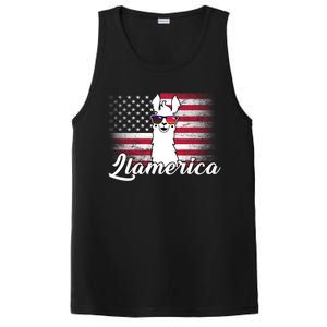 Llamerica Merica Flag PosiCharge Competitor Tank