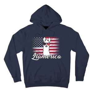 Llamerica Merica Flag Hoodie