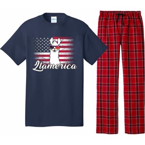 Llamerica Merica Flag Pajama Set