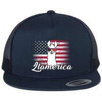Llamerica Merica Flag Flatbill Hat