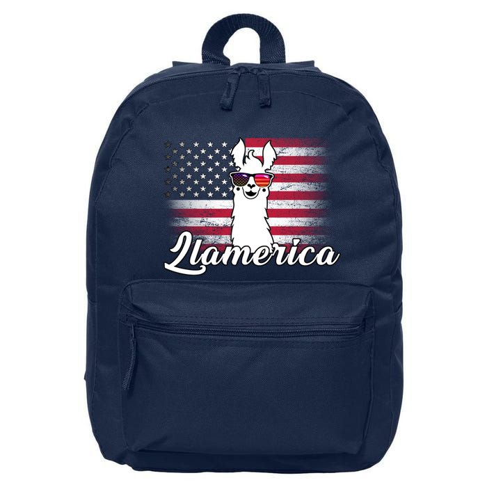 Llamerica Merica Flag 16 in Basic Backpack