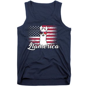 Llamerica Merica Flag Tank Top