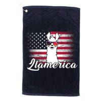 Llamerica Merica Flag Platinum Collection Golf Towel