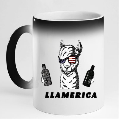 Llamerica Vintage 11oz Black Color Changing Mug