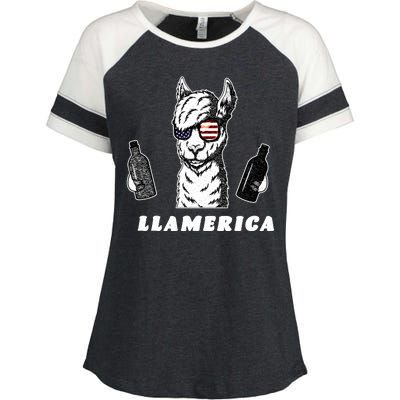 Llamerica Vintage Enza Ladies Jersey Colorblock Tee