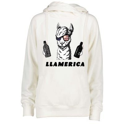 Llamerica Vintage Womens Funnel Neck Pullover Hood