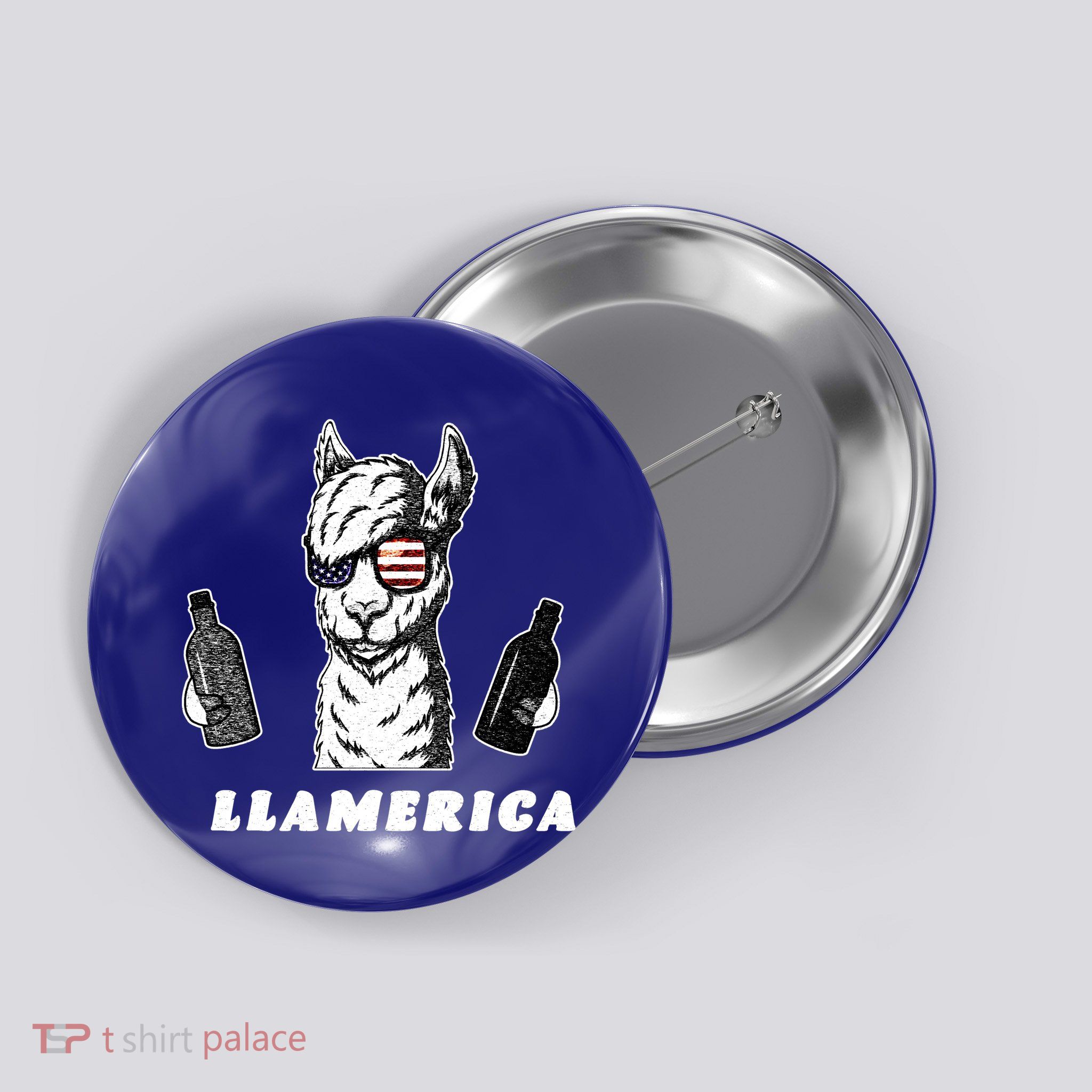 Llamerica Vintage Button