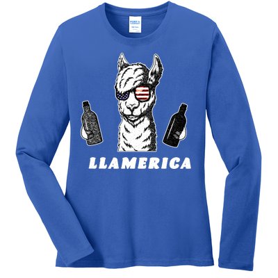 Llamerica Vintage Ladies Long Sleeve Shirt