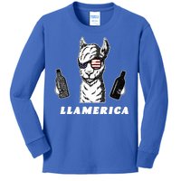 Llamerica Vintage Kids Long Sleeve Shirt