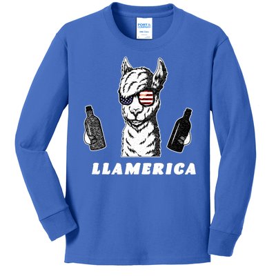 Llamerica Vintage Kids Long Sleeve Shirt