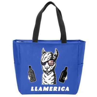 Llamerica Vintage Zip Tote Bag