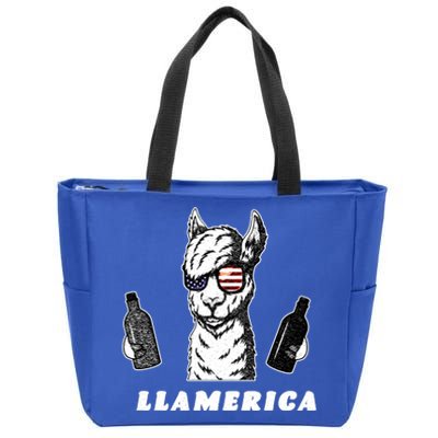 Llamerica Vintage Zip Tote Bag