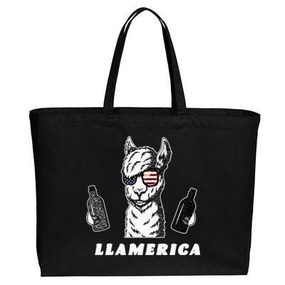 Llamerica Vintage Cotton Canvas Jumbo Tote