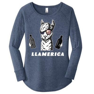 Llamerica Vintage Women's Perfect Tri Tunic Long Sleeve Shirt