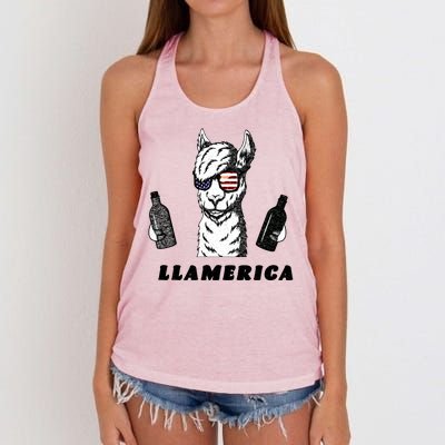 Llamerica Vintage Women's Knotted Racerback Tank