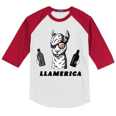 Llamerica Vintage Kids Colorblock Raglan Jersey