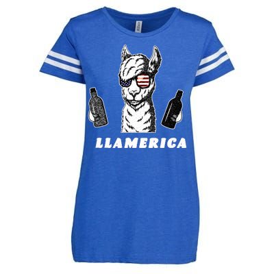 Llamerica Vintage Enza Ladies Jersey Football T-Shirt