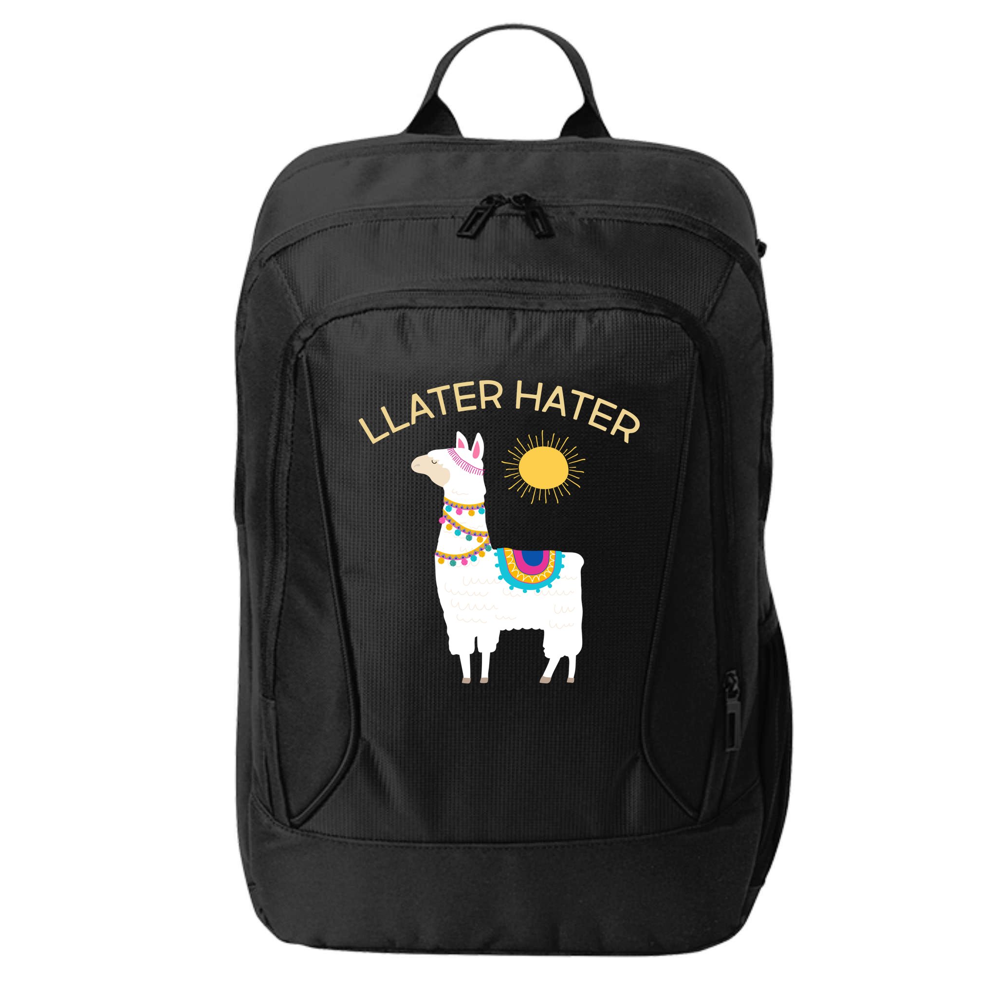 Llater Hater Llama City Backpack