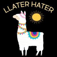 Llater Hater Llama City Backpack