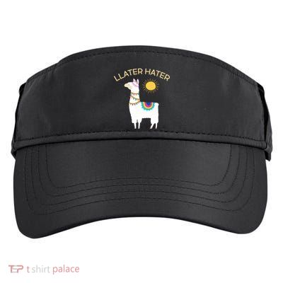Llater Hater Llama Adult Drive Performance Visor