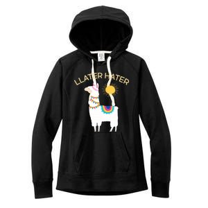 Llater Hater Llama Women's Fleece Hoodie