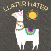 Llater Hater Llama Cotton Canvas Backpack
