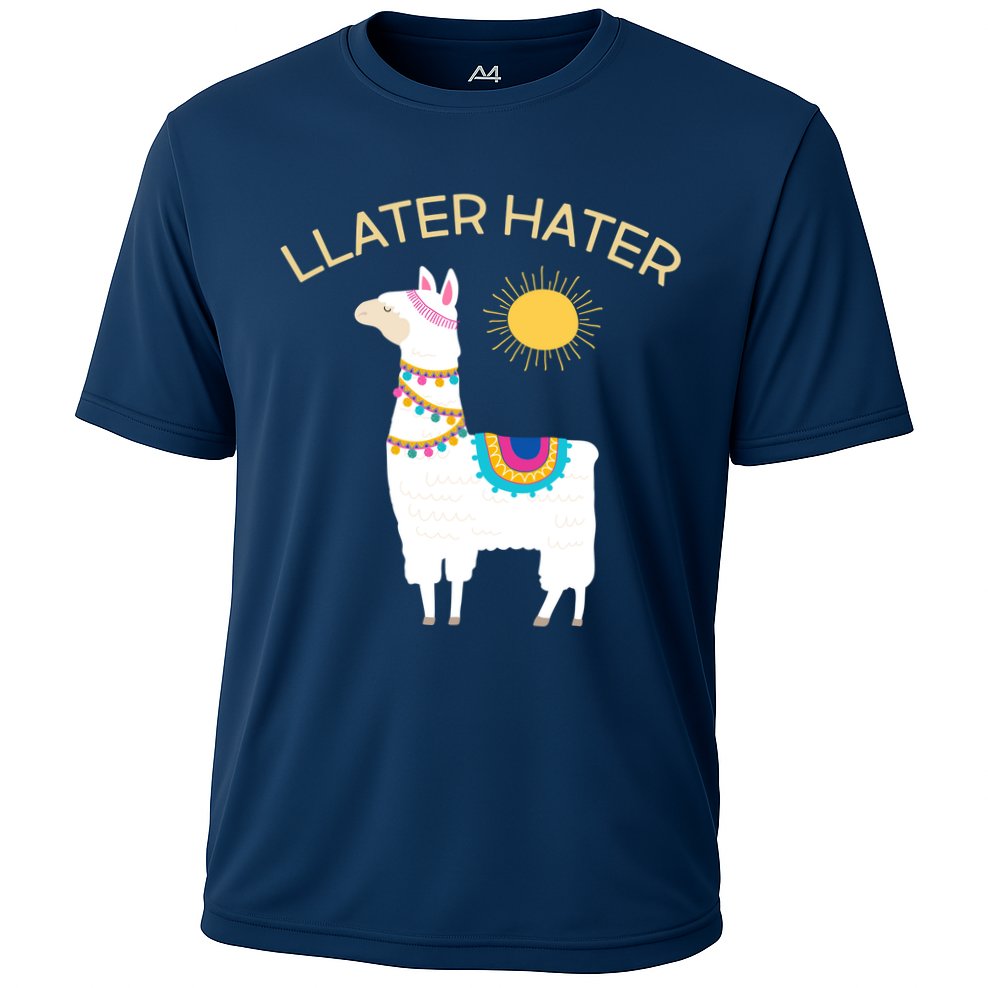 Llater Hater Llama Cooling Performance Crew T-Shirt