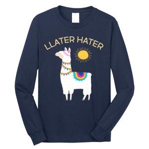 Llater Hater Llama Long Sleeve Shirt