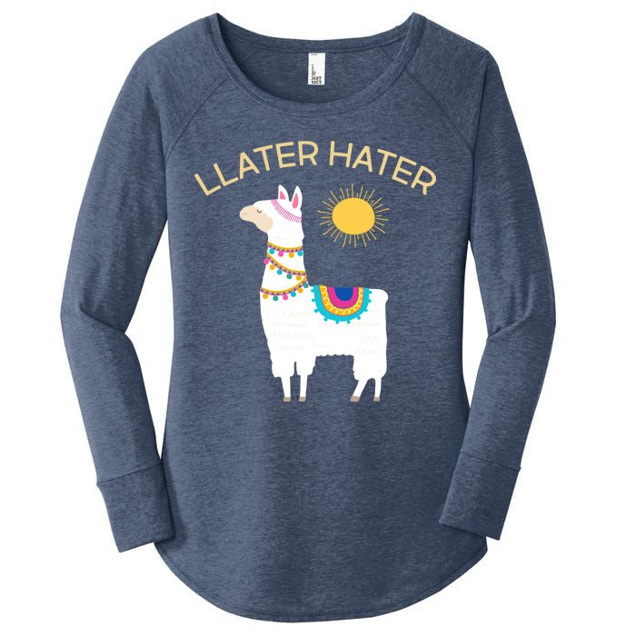 Llater Hater Llama Women's Perfect Tri Tunic Long Sleeve Shirt