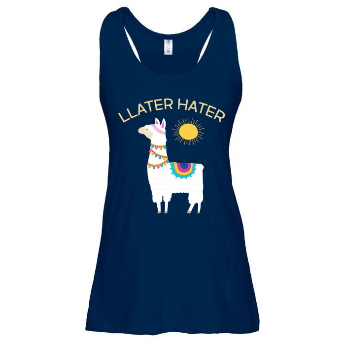 Llater Hater Llama Ladies Essential Flowy Tank