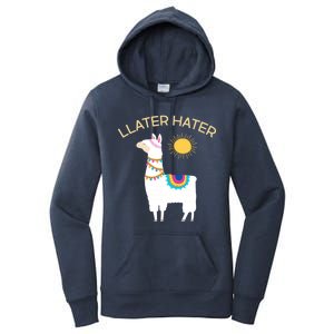 Llater Hater Llama Women's Pullover Hoodie