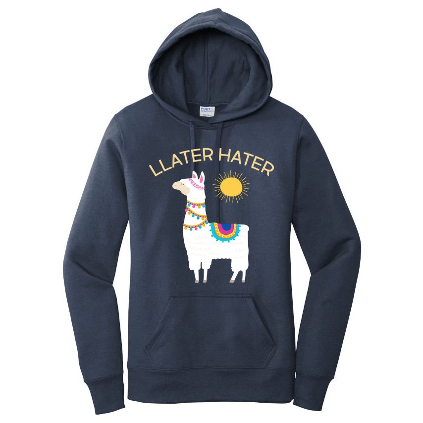 Llater Hater Llama Women's Pullover Hoodie